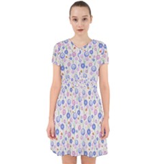Watercolor Dandelions Adorable In Chiffon Dress by SychEva
