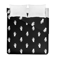 Vampire Hand Motif Graphic Print Pattern 2 Duvet Cover Double Side (full/ Double Size) by dflcprintsclothing