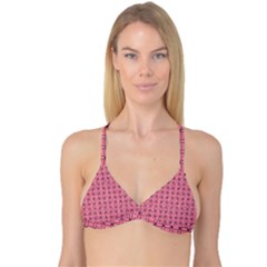 Circles On Pink Reversible Tri Bikini Top by JustToWear