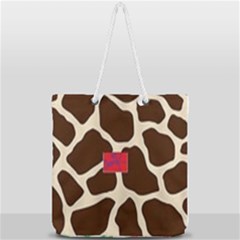 Palm Tree Full Print Rope Handle Tote (large) by tracikcollection