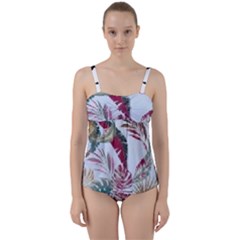 Spring/ Summer 2021 Twist Front Tankini Set by tracikcollection