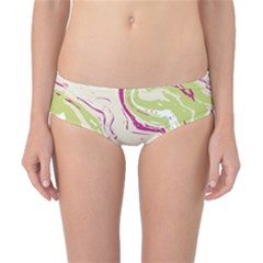 Green Vivid Marble Pattern 6 Classic Bikini Bottoms by goljakoff