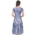Vector Vivid Marble Pattern 10 Cap Sleeve Wrap Front Dress View2