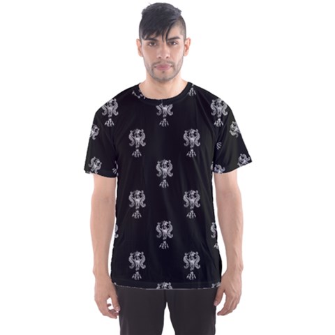 Ancient Greek Artwork Motif Pattern Men s Sport Mesh Tee by dflcprintsclothing