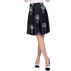 Ancient Greek Artwork Motif Pattern A-line Skirt by dflcprintsclothing