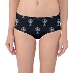 Ancient Greek Artwork Motif Pattern Mid-waist Bikini Bottoms by dflcprintsclothing