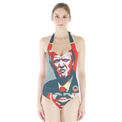 Trump Nope Halter Swimsuit by goljakoff