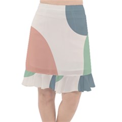 Abstract Shapes  Fishtail Chiffon Skirt by Sobalvarro