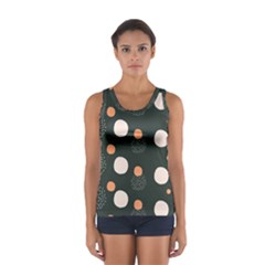 Black Peach White  Sport Tank Top  by Sobalvarro