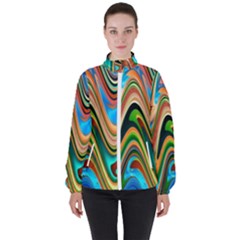 Icecreams Women s High Neck Windbreaker by PollyParadise