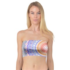 Pretty Pastel Boho Hippie Mandala Bandeau Top by CrypticFragmentsDesign