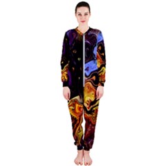 Nebula Starry Night Skies Abstract Art Onepiece Jumpsuit (ladies)  by CrypticFragmentsDesign