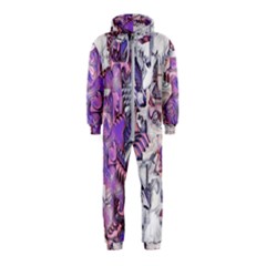 Blooming Lilacs Spring Garden Abstract Hooded Jumpsuit (kids) by CrypticFragmentsDesign