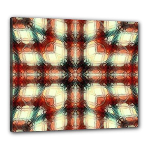 Royal Plaid  Canvas 24  X 20  (stretched) by LW41021