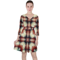 Royal Plaid  Ruffle Dress by LW41021