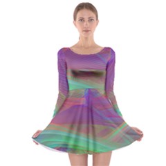 Color Winds Long Sleeve Skater Dress by LW41021