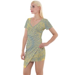 Shine On Short Sleeve Asymmetric Mini Dress by LW41021