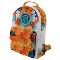Spring Flowers Flap Pocket Backpack (small) by LW41021