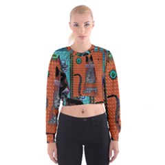 Cats Cropped Sweatshirt by LW41021