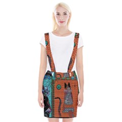 Cats Braces Suspender Skirt by LW41021