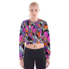 Abstract Cropped Sweatshirt by LW41021