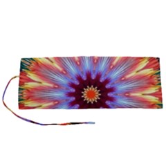 Passion Flower Roll Up Canvas Pencil Holder (s) by LW323