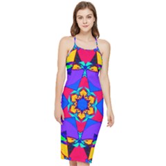Fairground Bodycon Cross Back Summer Dress by LW323