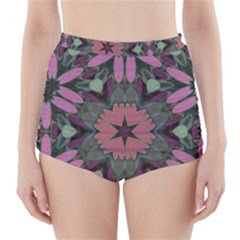 Tropical Island High-waisted Bikini Bottoms by LW323