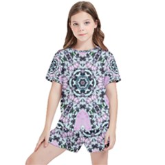 Lacygem-2 Kids  Tee And Sports Shorts Set by LW323