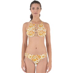 Folk Floral Pattern  Abstract Flowers Surface Design  Seamless Pattern Perfectly Cut Out Bikini Set by Eskimos