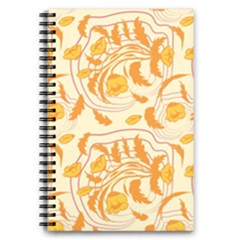 Folk Floral Pattern  Abstract Flowers Surface Design  Seamless Pattern 5 5  X 8 5  Notebook by Eskimos