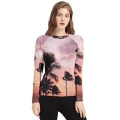 Palm Trees Women s Long Sleeve Rash Guard by LW323