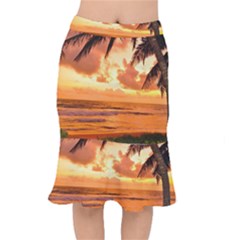 Sunset Beauty Short Mermaid Skirt by LW323
