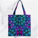 Peacock2 Zipper Grocery Tote Bag View2