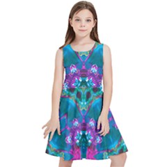 Peacock2 Kids  Skater Dress by LW323