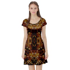 Gloryplace Short Sleeve Skater Dress by LW323