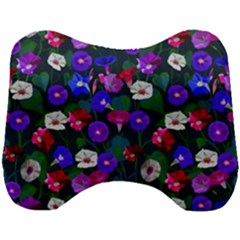 Watercolor Flowers  Bindweed  Liana Head Support Cushion by SychEva