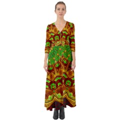 Glorious Button Up Boho Maxi Dress by LW323