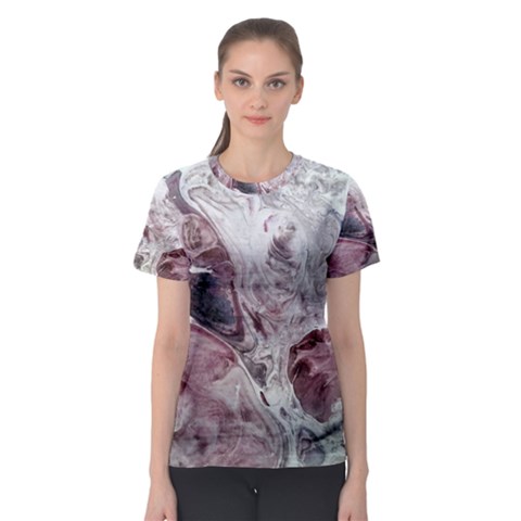 Pebbles Module  Women s Sport Mesh Tee by kaleidomarblingart