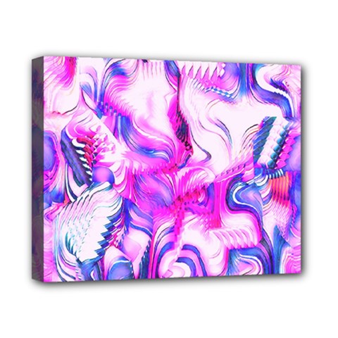 Hot Pink Fuchsia Flower Fantasy  Canvas 10  X 8  (stretched) by CrypticFragmentsDesign
