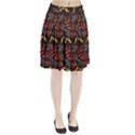 Folk floral pattern. Abstract flowers surface design. Seamless pattern Pleated Skirt View1