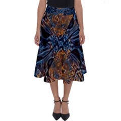 Fractal Galaxy Perfect Length Midi Skirt by MRNStudios