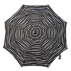 Zebra Stripes, Black And White Asymmetric Lines, Wildlife Pattern Hook Handle Umbrellas (medium) by Casemiro