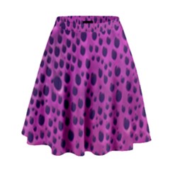 Purple Abstract Print Design High Waist Skirt by dflcprintsclothing