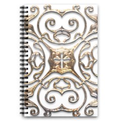Gold Design 5 5  X 8 5  Notebook by LW323