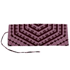 Burgundy Roll Up Canvas Pencil Holder (s) by LW323