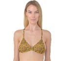 Folk floral pattern. Flowers abstract surface design. Seamless pattern Reversible Tri Bikini Top View3