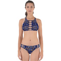 Folk Floral Pattern  Flowers Abstract Surface Design  Seamless Pattern Perfectly Cut Out Bikini Set by Eskimos