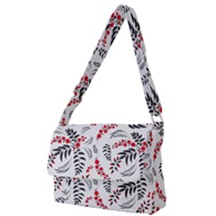 Folk Floral Pattern  Flowers Abstract Surface Design  Seamless Pattern Full Print Messenger Bag (l) by Eskimos