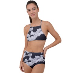 Cumulus Abstract Design High Waist Tankini Set by dflcprintsclothing